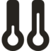 Logo thermostat noir